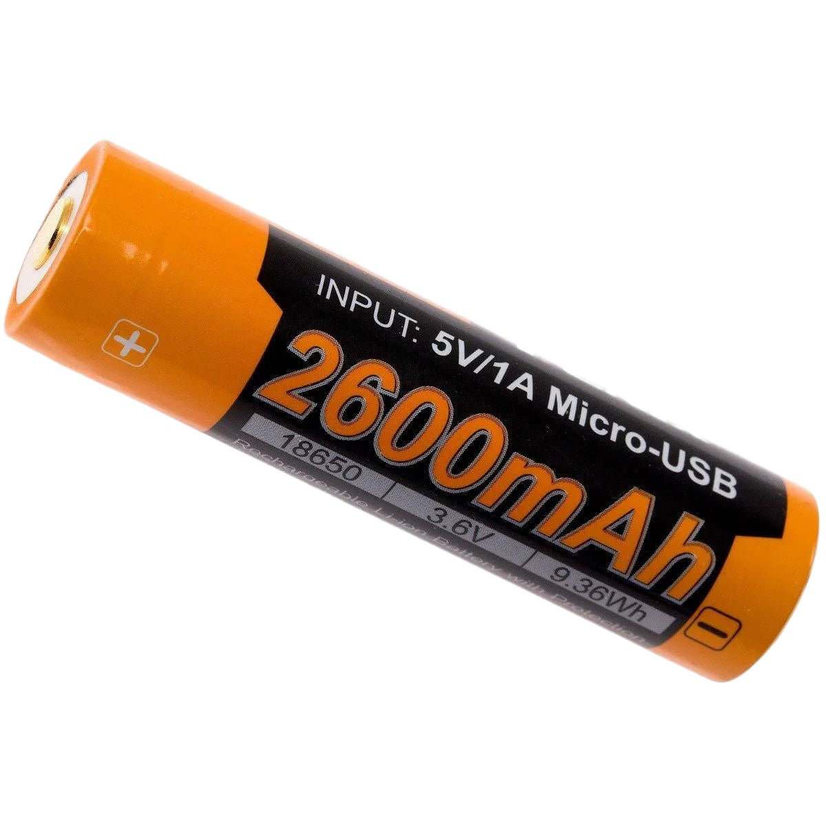 Fenix 18650 Accu 2.6 Ah (USB) | trrail.com