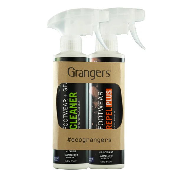 Grangers | Footwear & Gear Cleaner + Footwear Repel Plus Eco | trrail.com