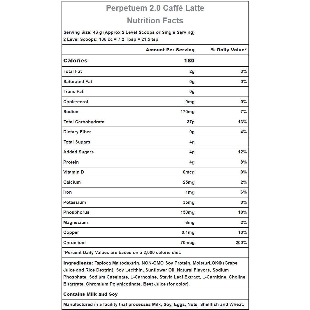 Hammer Nutrition | Perpetuem 2.0 | Ultra Sportdrank | 37 Gram Carbs | trrail.com