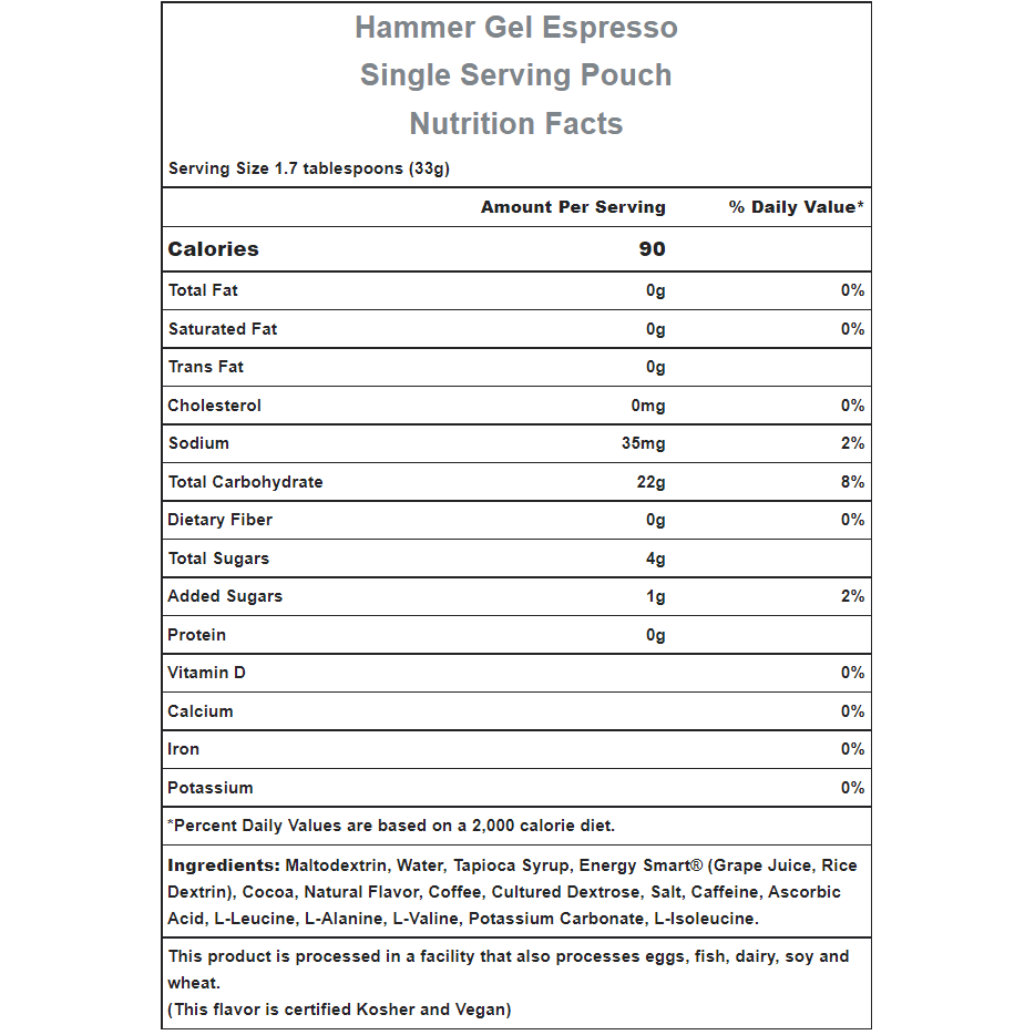 Hammer Nutrition | Rapid Energy Fuel (22g Carbs) | trrail.com