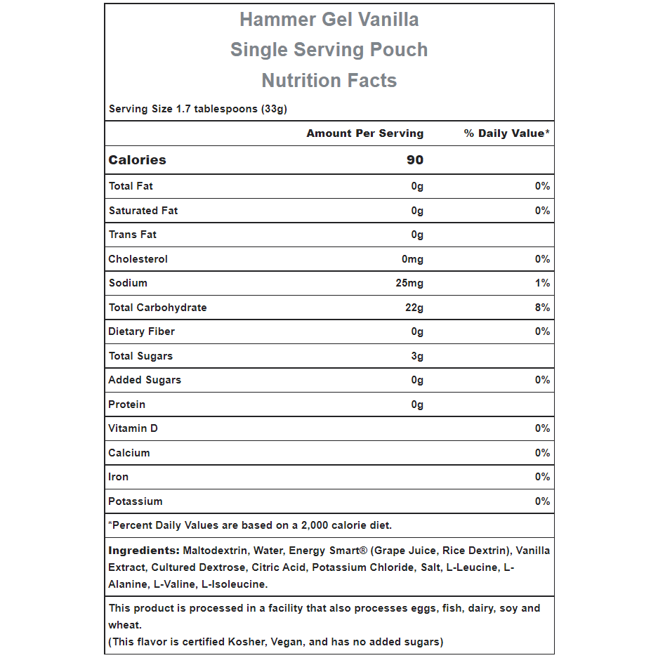 Hammer Nutrition | Rapid Energy Fuel (22g Carbs) | trrail.com