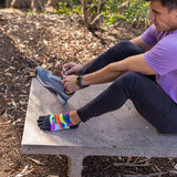 Injinji Run No-Show Lightweight Spectrum | trrail.com