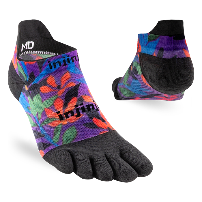 Injinji Run No-Show Lightweight Spectrum | trrail.com