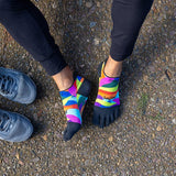 Injinji Run No-Show Lightweight Spectrum | trrail.com
