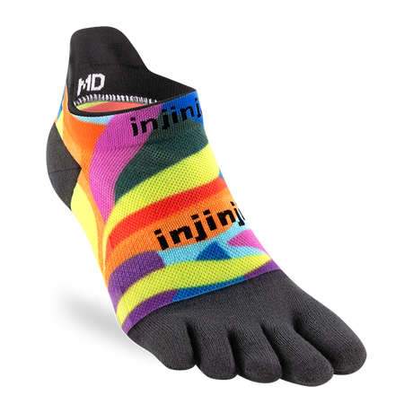 Injinji Run No-Show Lightweight Spectrum | trrail.com