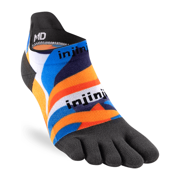 Injinji Run No-Show Lightweight Spectrum | trrail.com
