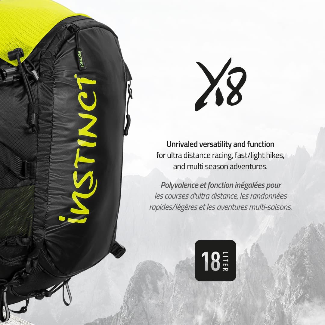 Instinct Trail | X8 18 L | Trailvest | Zonder flessen | trrail.com