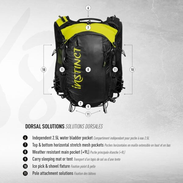 Instinct Trail | X8 18 L | Trailvest | Zonder flessen | trrail.com