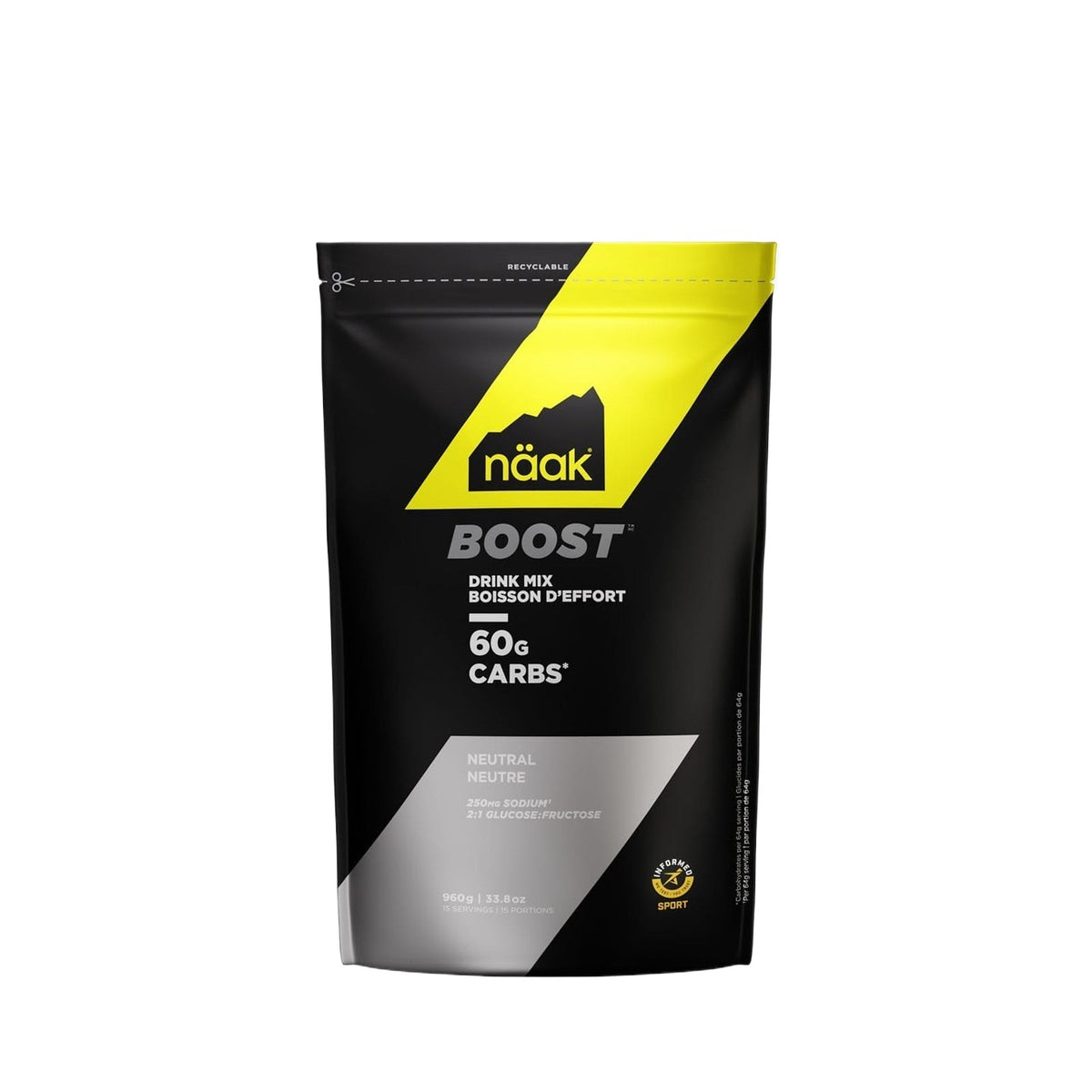 Näak Boost Energy Drink Mix (60g Carbs) | trrail.com