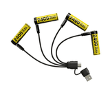 Nitecore | NH2400 Oplaadbare AA Batterijen | 4 Stuks USB-C | trrail.com