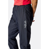 Rab Phantom Waterproof Pants in zwart – reflecterend Rab-logo op de pijp