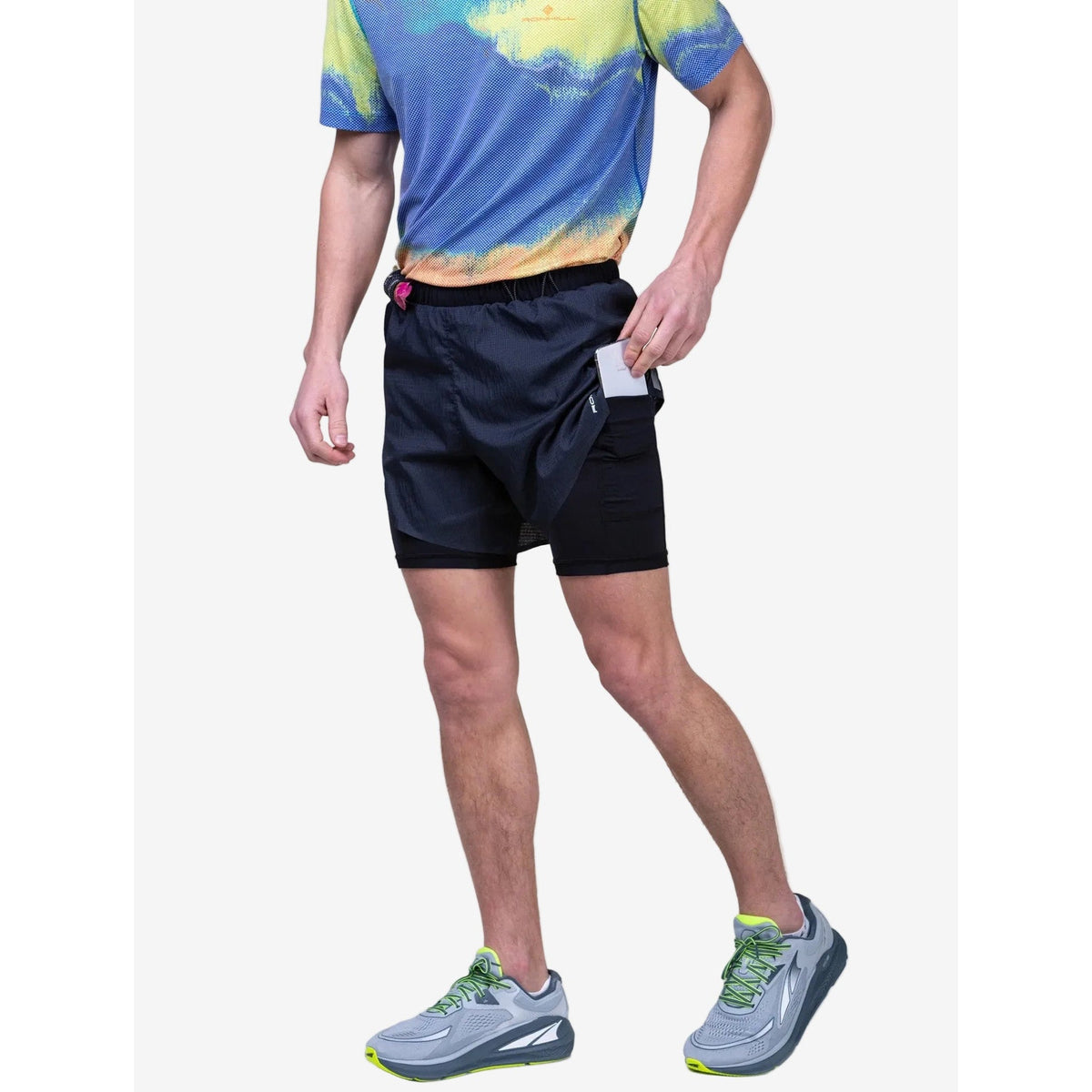 Ronhill Tech Race Twin Short Heren | trrail.com