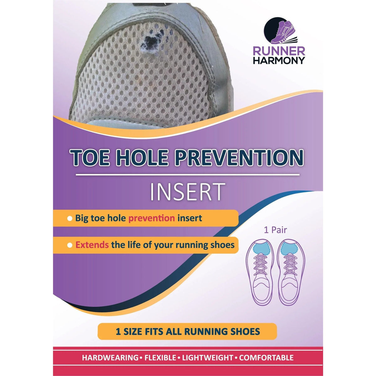 Runner Harmony | Toe Hole Prevention Insert | trrail.com