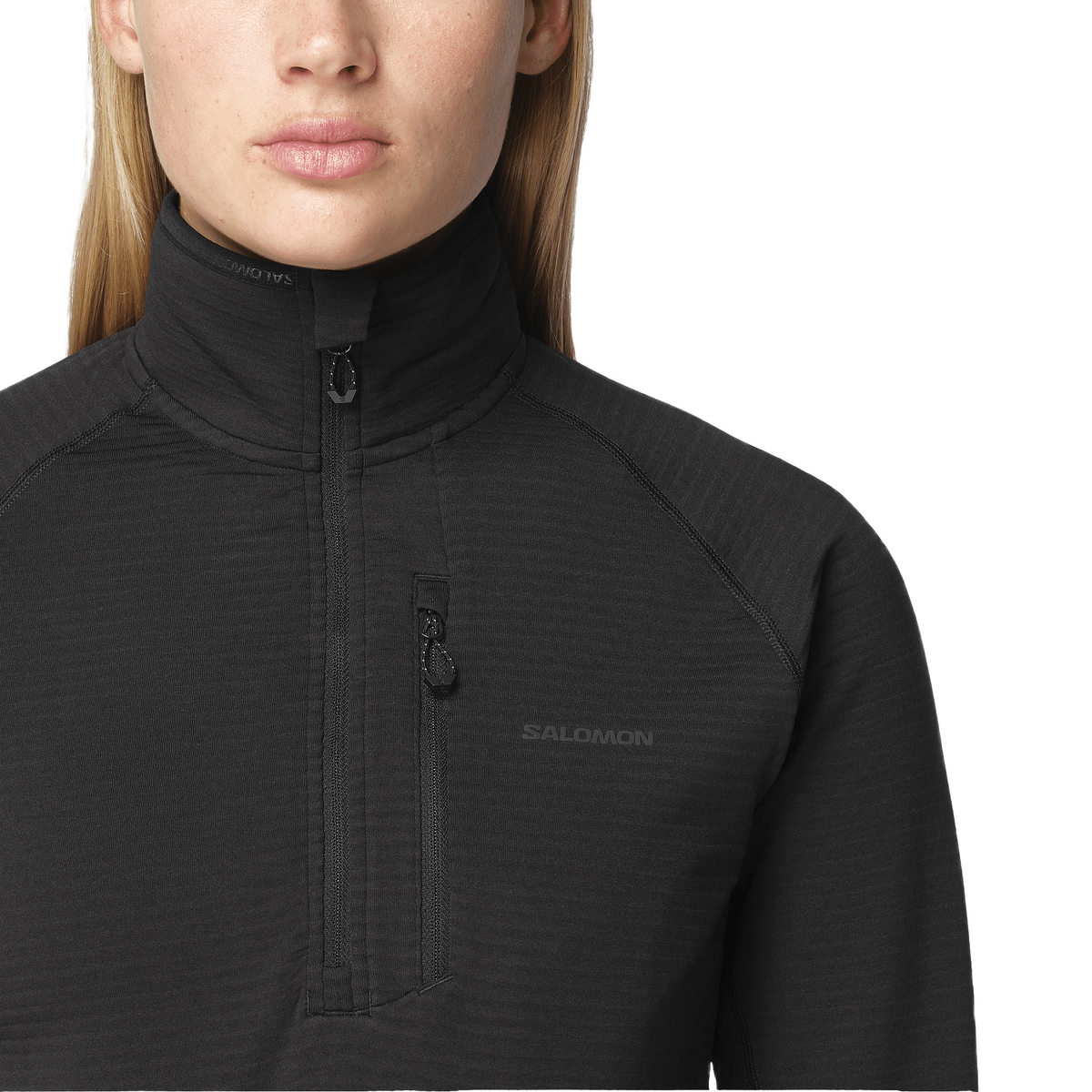 Salomon Essential Lightwarm Half Zip Dames | trrail.com