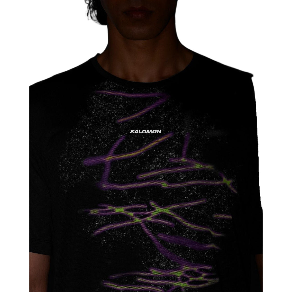 Salomon Shakeout Core Tee GFX Heren | trrail.com