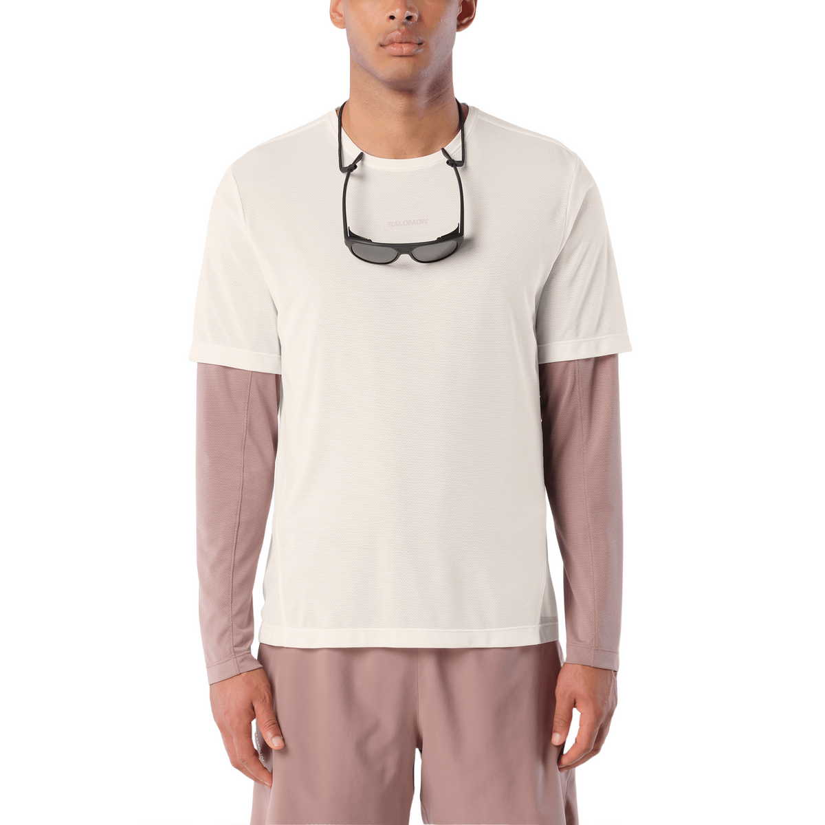 Salomon Shakeout Core Tee GFX Heren | trrail.com