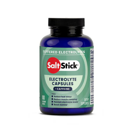 SaltStick | Elektrolyte Caps Plus | Met Caffeine (190mg Sodium) | trrail.com