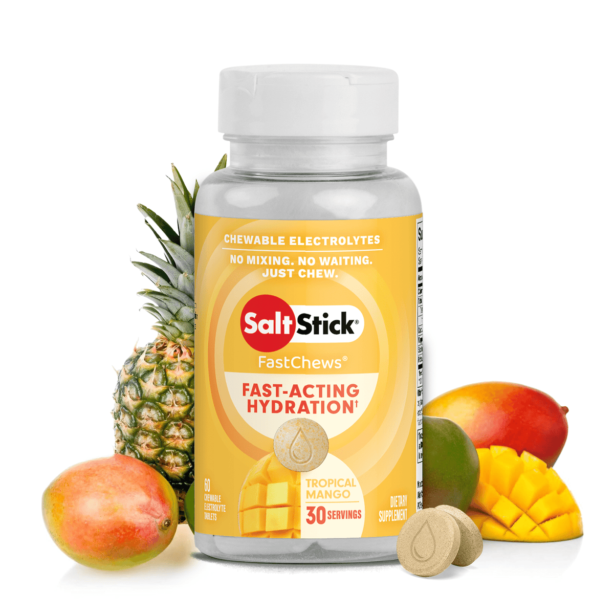 Saltstick Fastchews Elektrolyte Tabs (50mg natrium) | trrail.com