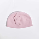 Våga Fleece Beanie in oudroze – plat neergelegd zonder omslag