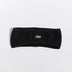Våga Fleece Headband in zwart – plat neergelegd, vooraanzicht