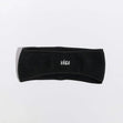 Våga Fleece Headband in zwart – plat neergelegd, vooraanzicht